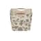 Household Essentials Storage Bin with Wood Handles (Medium, Floral)